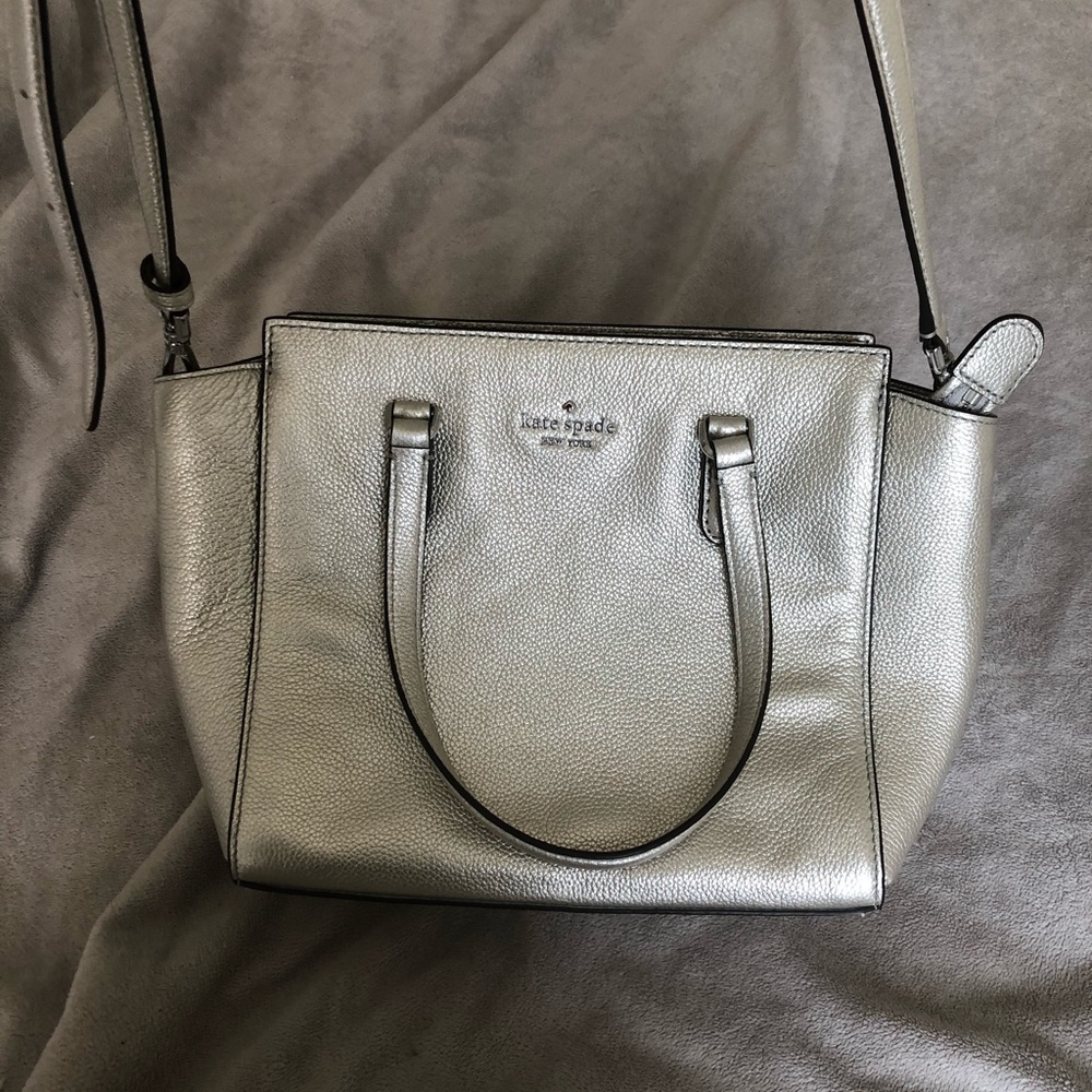 2019 Silver Kate Spade Medium Satchel